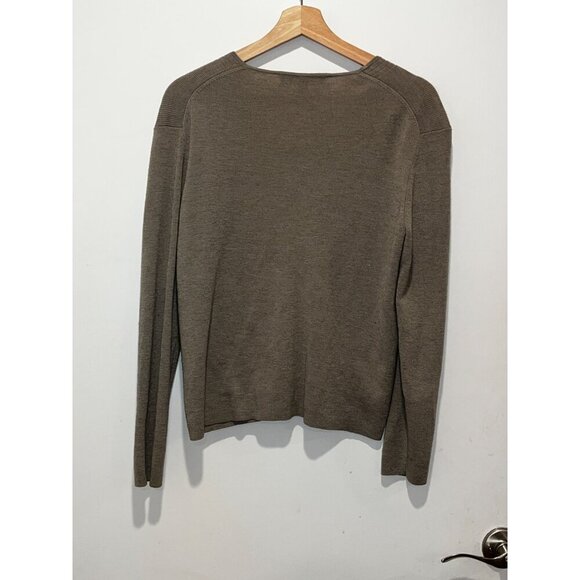 Emanuel Ungaro Beige Cardigan V-Neck Long Sleeve Lightweight Knit Women's Sweate - Picture 4 of 7